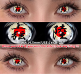 1 Pair Cosplay Crazy White Contact Lenses Colored Contact Lenses Anime Makeup Black Eye Lenses Yearly Halloween Lenses