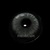 Gray Contact Lenses Makeup Look Clean Girl Style Soft Glam Eyes Cool Tone Gray Yearly Cosmetic Lenses