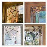 Spiderweb Door Topper Halloween Home Metal Spiderweb Door Top Decoration Spiderweb Bat Door Panel