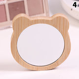 Makeup Mirror Standing Wooden Can Rotate 360 Degrees Generally Used In Dormitories And Homes Convenient To Use