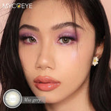 Grey Colored Contact Lenses for Eyes 2Pcs Natural Gray Green Cosmetic Lenses Beauty Eye Pupillentes Soft Lens