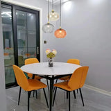 High-end Color Water Patterned Glass Ball Pendant Light Bedroom Bedside Lamp Creative Dining Living Room Bar Counter Chandelier