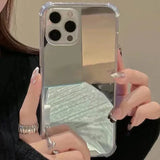 Acrylic Hard Mirror Phone Case For iPhone 17 16 15 Pro Max 14 Plus 13 12 11 Pro Max X XR XS Max 7 8 Plus 17 Air Shockproof Cover