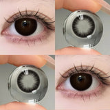 1 Pair Color Contact Lenses For Eyes Natural Gray Blue Beautiful Pupil Soft Natural Accessories Yearly Cosmetic Pupils