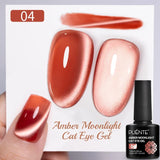 7.5ML Amber Moonlight Cat Magnetic Gel Nail Polish WaterLight Cat Eye Gel Soak Off Semi-Permanent Nail Art Varnish For Manicure