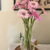 Creative 3D Butterfly Vase Jar Handcraft Home Decor Bottle Butterfly Vase Glass For Gift Party Living Room Tabletop Countert