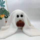 Halloween Ghost with Pumpkin Pillow Cute PP Cotton Stuffed Ghost Throw Pillow for Festive Party  Decor Stuffed Ghost Pillow