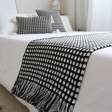 Thickened Handmade Tassel Bed Towel Soft Skin Friendly Sofa Towels Bedding with Dust-proof Decorative Cloth Bedroom Tail Blanket