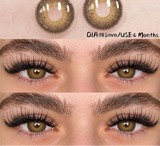 1pair New Color Contact Lenses Blue Eyes Lenses Natural Gray Eye Contact Brown Cosmetic Contact Green Lens 6 Months Use