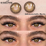 New Natural Color Contact Lenses 2pcs Blue Eyes Lenses Gray Eye Contact Brown Colored Eye Lens Green Beauty Makeup Lens
