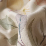 20% Linen and Cotton Bedding Sets Print Duvet Cover Sheet Pillowcase 4pcs Breathable Underwear Bed Linens