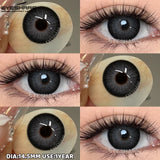 1pair/2pcs Blue Contact Lenses Color Contacts for Eyes Brown Eye Lenses Gray Lenses Yearly Cosmetic Makeup Eye Contacts