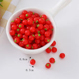 Simulation Mini Fake Fruit Strawberries Blueberry Cherry Caviar Mulberry Tomato Props For Home Decoration Accessories 100pc/lot