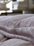 Thiened Milk Velvet Bedding Set Winter Warm Double-Sided Fce Duvet Cover Purple Velvet Bedding Kit for Cold Weather