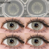 1pair Blue Contact Lenses For Eyes Korean Cute Lens Eye Makeup Pupil Brown Softlenses Women‘s color contact lenses