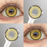 2Pcs 6 Months Purple Cosplay Contact Lenses 14.5mm Big Diameter Anime Colored Pupils Soft Eye Lenses