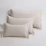 2pcs 100% Cotton Brushed Pillowcase Solid Breathable Envelope Pillow Cover For Home Hotel Kids Adult Student 30*50/40*60/48*74cm