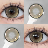 2pcs Blue Color Contact Lenses Natural Gray Eye Lens Beautiful Pupils Yearly Fashion Brown Softlens Cosmetics
