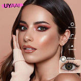 NEW Series Colored Contacts 2Pcs Green Contact Lenses Black/Brown/Blue Contacts Lens Yearly for Party Daily Makeup