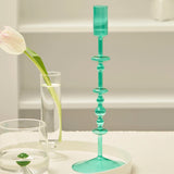 Slim Candlestick Holder Glass Candle Holders Home Decor Glass Table Candle Stand Holder Creative Decoration Ornament