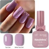 Single-use gel nail polish, 15ml each, requires LED lighting, solid color, a must-have for manicures | Vibrant nail colors | Nai