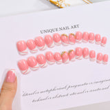 24pcs Dark Spider Bat Halloween Fake Nails Almond Short Reusable Artificial False Nails Full Cover Nail Tips DIY Press On Nails