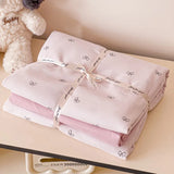 Thick Pure Brushed Bed Sheets, Duvet Cover Set, 4 Piece Bedding Set 2026 new style washed double-layer yarn printed
