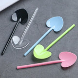 Disposable Plastic Tableware Colorful Dessert Yogurt Pudding Spoons Food Grade Birthday Party Supplies 200 PCs/Lot