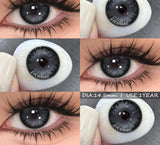 2Pcs Cosplay Contact Lenses Blue Anime Eye Lenses Halloween Red Makeup Beauty Pupils Purple Colored Eye Contacts Yearly