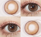 1 Pair Korean Lenses Colored Contact Lenses with Degree Myopia color cosmetic Brown Lenses Natural Eye Lenses color cosm