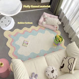 Rainbow Carpets for Living Room Large Area Bedroom Rugs Decoration Home  Warm Cloakroom Children's Play Mat Luxury Floor Mats