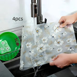 Haitang Flower Refrigerator Pad Waterproof Moisture Proof Non Slip Refrigerator Pad Refrigerator and Kitchen Decoration