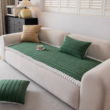 Autumn Winter New Sofa Mat Thick Plush Anti Slip Sofa Cover One Piece Pet-friendly Leather Sofa Universal Couch Cushion