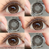 1 Pair(2pcs) Violet/Pure Black/Mint Green/Silver Gray Cosmetic Contact Lenses Russian Style Non-Prescription