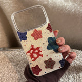 Korean Colorful Stars Glitter Plating Phone Case For iPhone 17 Air 16e 15 14 13 12 11 Pro Max XS X XR 7 8 Plus Shockproof Cover