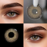 Color Contact Lenses Prescription Wildcat Blue Lens 2Pcs Beauty Green Pupils Natural Colored Lenses with Power Yearly