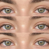 Contact Lenses Gray Green Colored Contacts Mixed Eyes Look Bright Deep Eyes Natural Enlarging Effect Lentes De Contacto