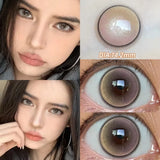Pink Contact Lenses Myopia Color Contact Lenses for Eye with Diopters Natural Grey Brown Eye Color Lenses Blue Lens 2PCS