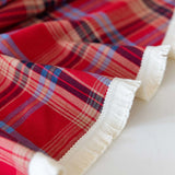 Christmas decorative Plaid Tablecloth With Tassels Red And Green Table Cover For Home Party Dining Decor