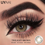 Colored Contact Lens NEW Twilight Series Cosmetics Natual Black Lens Woman Makeup Green Pupils Beauty Blue Contacts Lenses