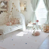Living room carpet white tassel simple bedroom room bedside fluffy rug home decorate large area cloakroom soft mat