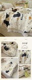Princess Summer Quilt Washed Cotton Air Conditioner Student Dormi Thin Quilt With Lace Skin-friendly Soft Blanket Home Textiles