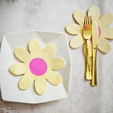 Shaped Floral Decoupage Paper Napkins Elegant Flower Printed Napkins for Birthday Wedding Baby Shower Garden Tea Party Supplies
