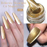 Auroras Cat Magnetic Gel Nail Polish Reflective Sparkling Glitter Semi Permanent Nail Art Soak Off LED UV Gel Varnis