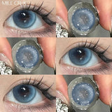 2PCS Colored Beautiful Pupil Contact Lenses Myopia Cosmetic for Artificial pupil Degree lens Prescription Yearly