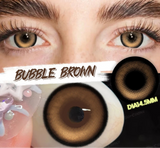 1 Pair Colored Contact Lenses with Prescription Natural Look Myopia Lenses 0~-6.00 Green Lenses Brown Contact Lenses