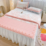 New Latex Summer Mat Summer Quilt Four-Piece Washable Summer Fabric Cooling Mattress Dormitory Soft Seat