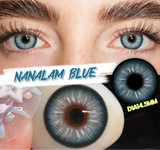 1 Pair Colored Contact Lenses with Prescription Natural Look Myopia Lenses 0~-6.00 Green Lenses Brown Contact Lenses