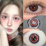1Pair Hot Sales Color Contact Lenses for Cosplay Myopia Anime Grey Lens Cosmetics Beauty Pupil Contacts Fast Shipping