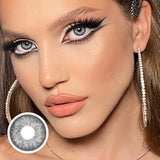 Yearly Colored Contact Lenses for Eyes Natural Eye La Girl Gray Contact Blue Lenses Blue Lenses Fashion Lenses 2PCS